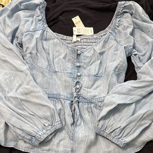 Light Blue Women's Top